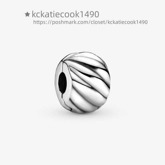 Pandora Polished Feathered Clip Charm - Picture 1 of 5